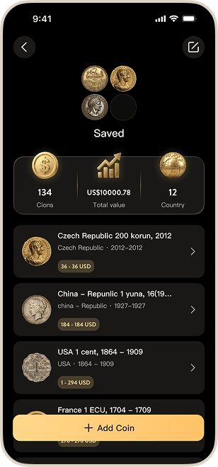 ScanMyCoin app interface - Feature 5